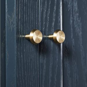 Kitchen round knobs solid brass
