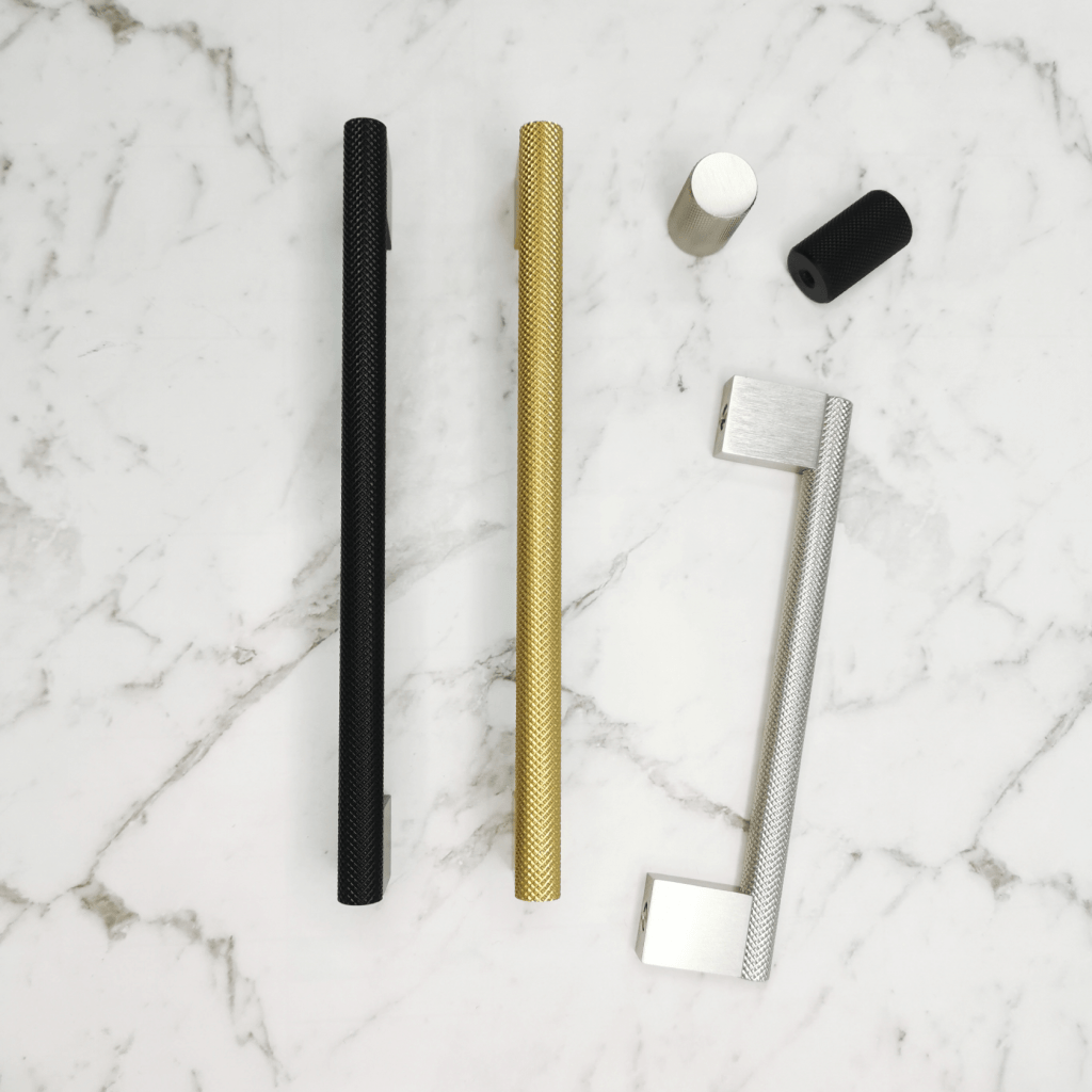 KT&CO Kitchen cabinet handles knurled palm beach