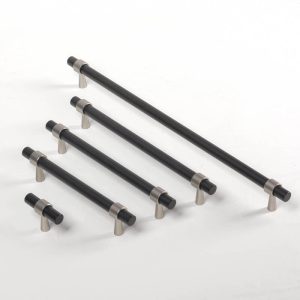 KT&CO Kitchen handles pull matte black Nickel Byron Bay