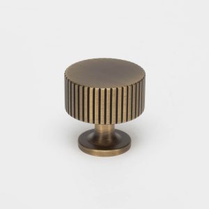 KT&CO Kitchen drawer knobs antique aged brass Rose Bay