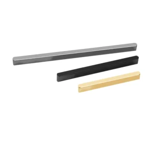 KT&CO Kitchen shell lip pull handles Mosman Matt Black / Brushed Nickel / Brass / White