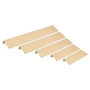 KT&CO Kitchen finger lip pull handle brass Lucky bay